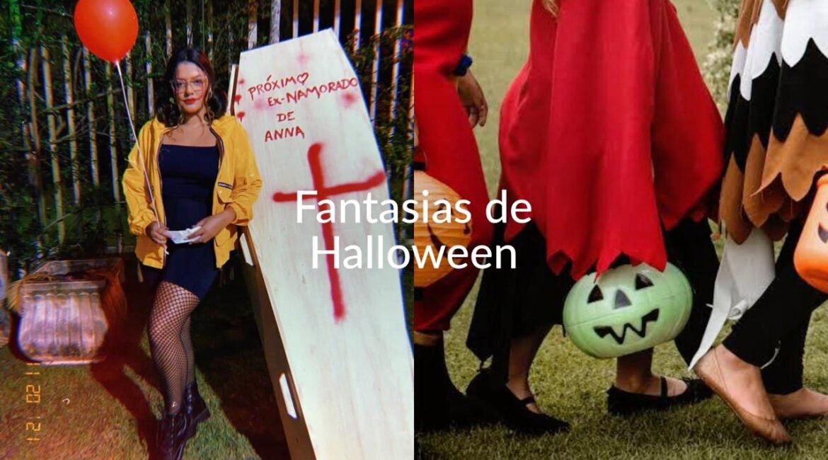 Fantasia improvisada halloween feminina
