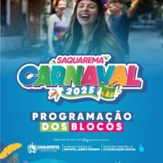 Prefeitura de Saquarema divulga a programação do Carnaval 2025