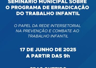 Seminário em Araruama discute o combate ao trabalho infantil e destaca papel da rede intersetorial na proteção de crianças e adolescentes