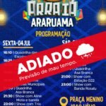 Arraiá de Araruama é adiado por conta das condições climáticas