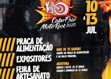 Festival Cabo Frio Moto Rock 2025 começa nesta quinta-feira (10), na Praia do Forte