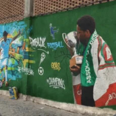 Muro do Estádio Correão vai se transformar em corredor cultural em Cabo Frio
