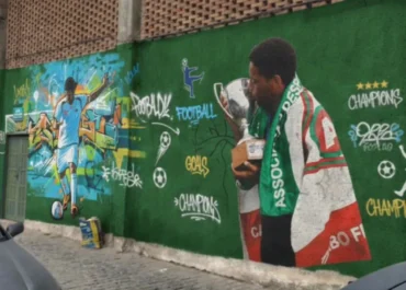 Muro do Estádio Correão vai se transformar em corredor cultural em Cabo Frio