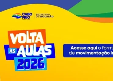 Educação de Cabo Frio abre período de movimentação interna para alunos da rede municipal em 2026