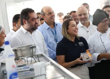 O governador Cláudio Castro inaugurou, nesta quinta-feira (5), a nova unidade da Faetec em São Vicente, em parceria com a Prefeitura de Araruama