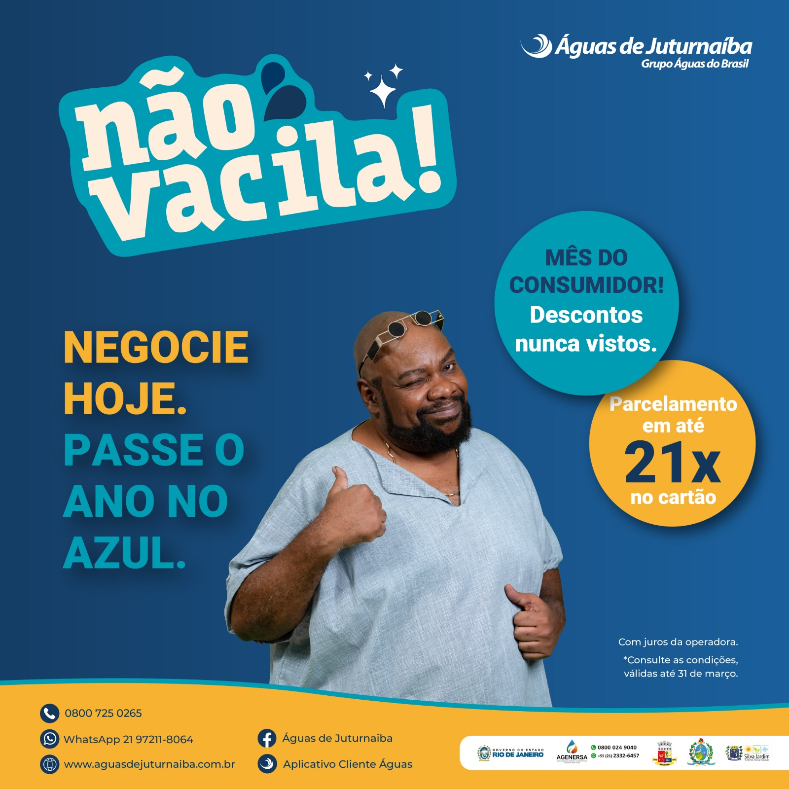 Águas de Juturnaíba inicia a campanha de negociação de dívidas em celebração ao Mês do Consumidor