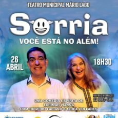 Teatro Mário Lago terá comédia espírita no próximo domingo em Saquarema