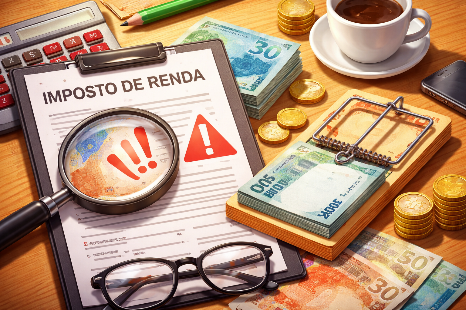 A Armadilha dos R$ 5 Mil: Não caia na Malha Fina do Imposto de Renda em 2026