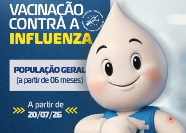 Prefeitura de Saquarema amplia campanha de vacinação contra a Influenza para toda a população a partir de 6 meses de idade
