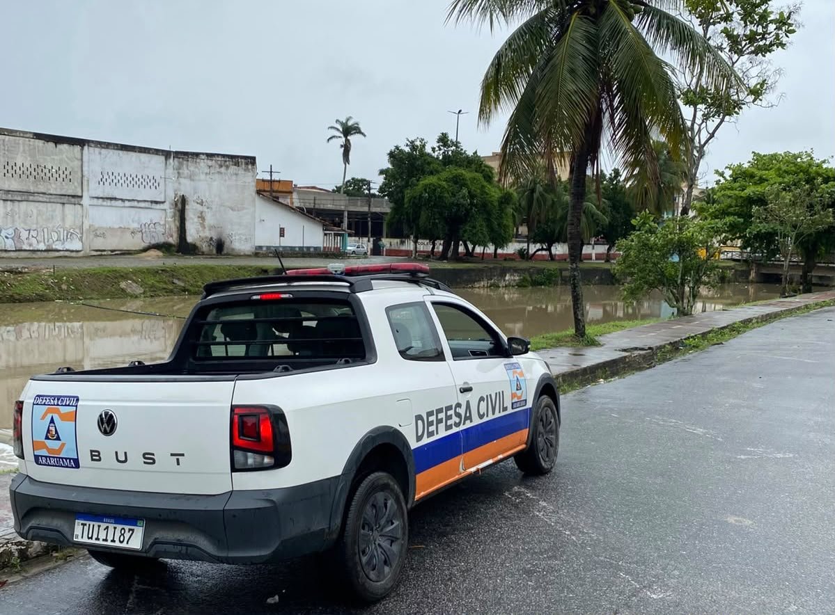 Defesa Civil de Araruama mantém monitoramento preventivo após alerta de chuvas intensas