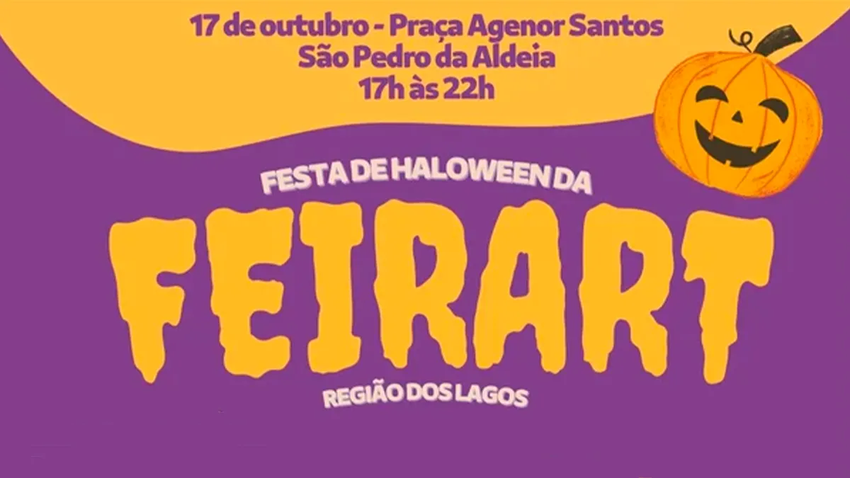 São Pedro da Aldeia recebe edição de Halloween da FeirArt no próximo sábado (17)