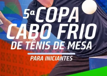 Ginásio Poliesportivo Alfredo Barreto recebe 5ª Copa Cabo Frio de Tênis de Mesa neste domingo (01º)
